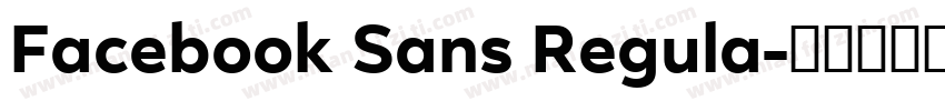 Facebook Sans Regula字体转换